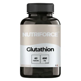 Boîte de Glutathion NutriForce, antioxydant central du foie en cure d'un mois