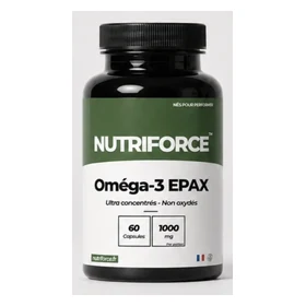 Capsules d'oméga 3 NutriForce, complément utile pour soutenir le foie et réduire la graisse hépatique